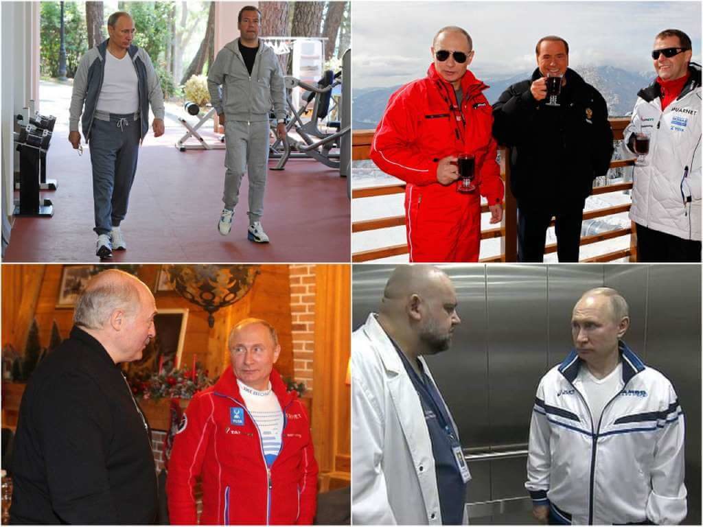 Путин и кадыров в спортивном костюме