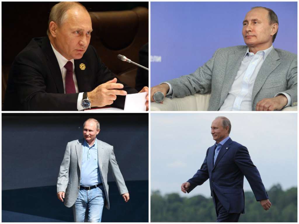 Путин в трико и пиджаке